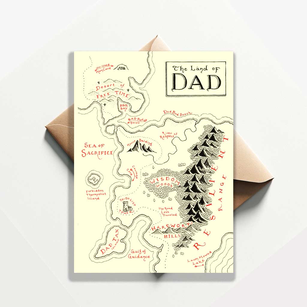 Father's Day Card "The Land of DAD"