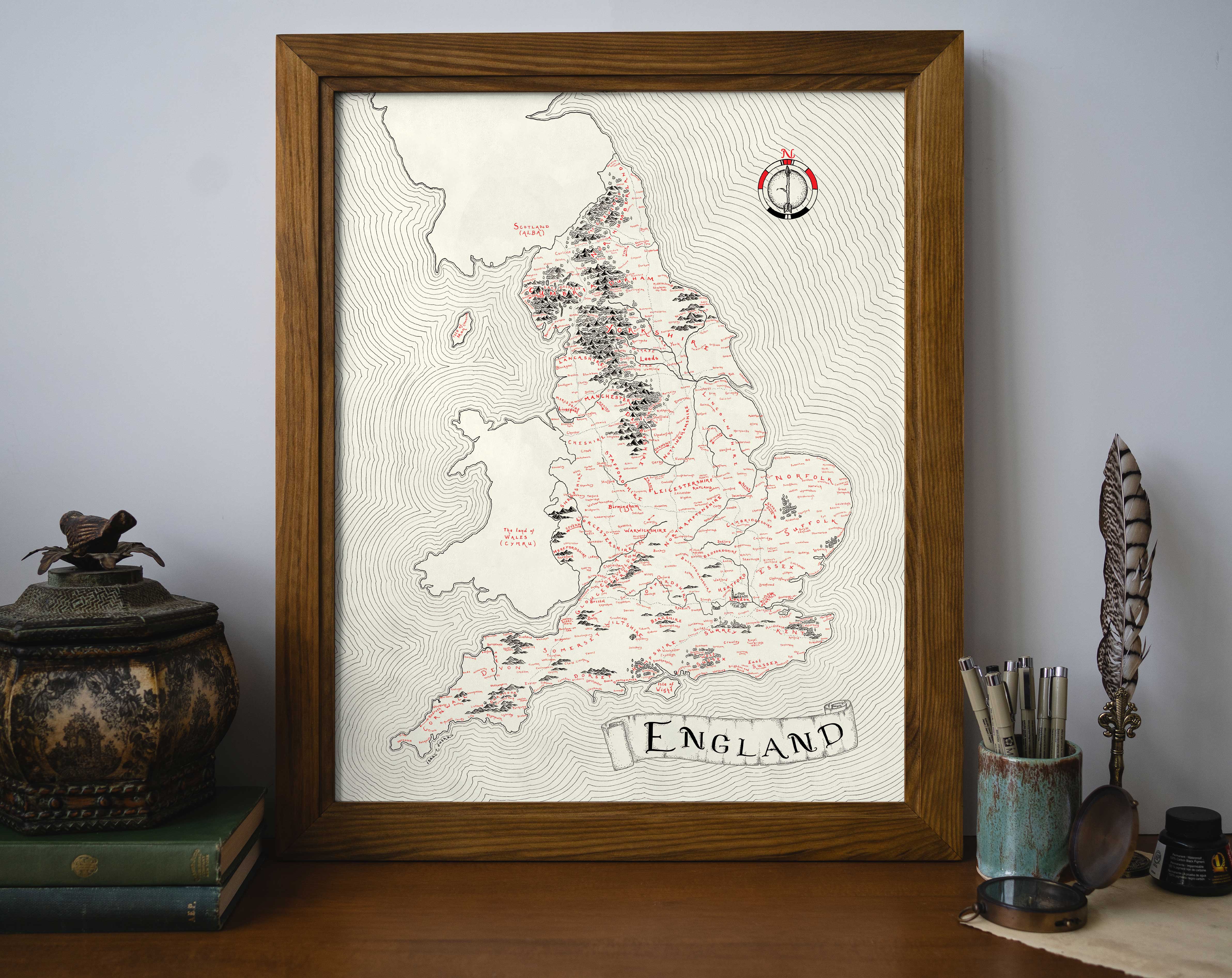 England Map – Lord of Maps