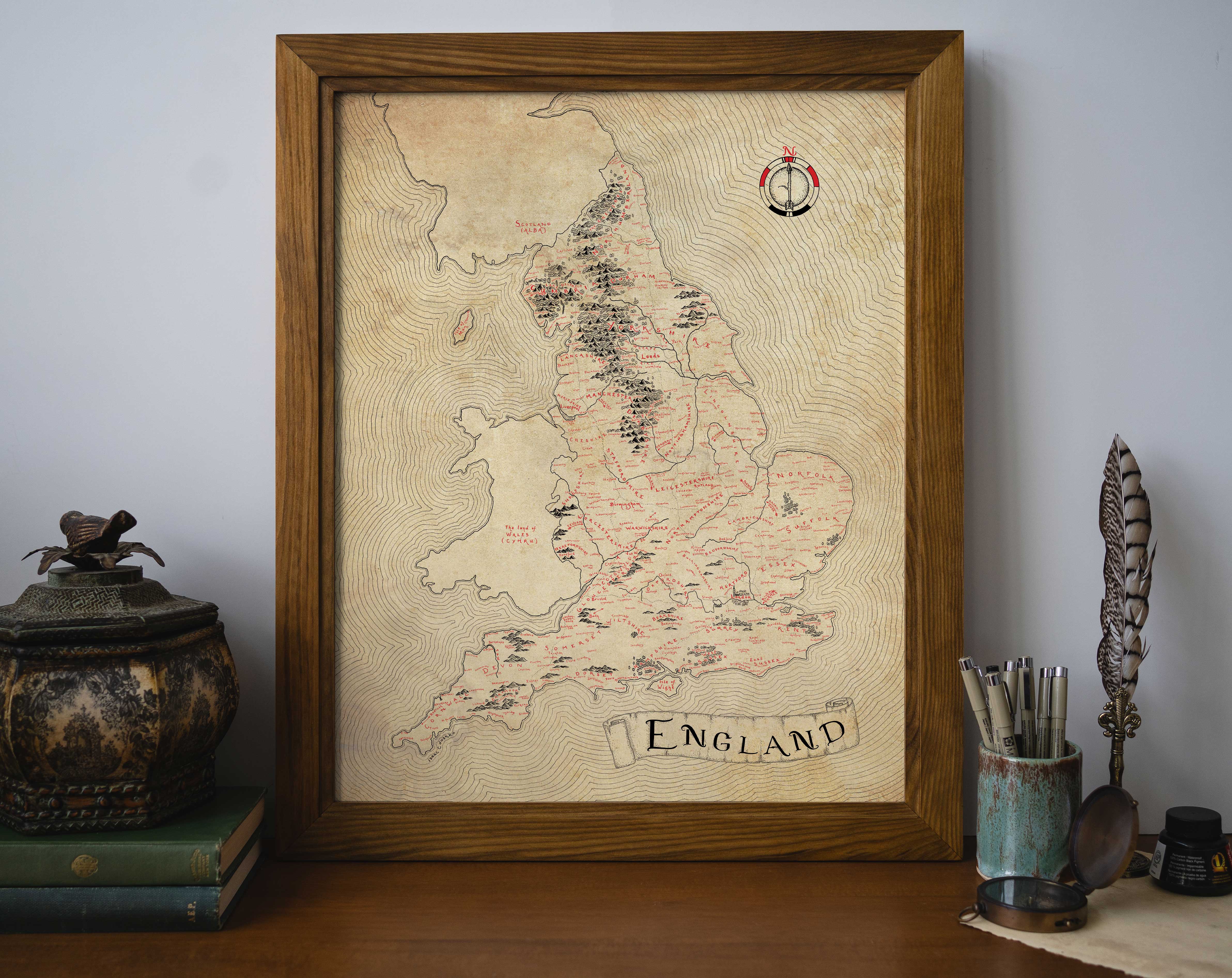 England Map – Lord of Maps