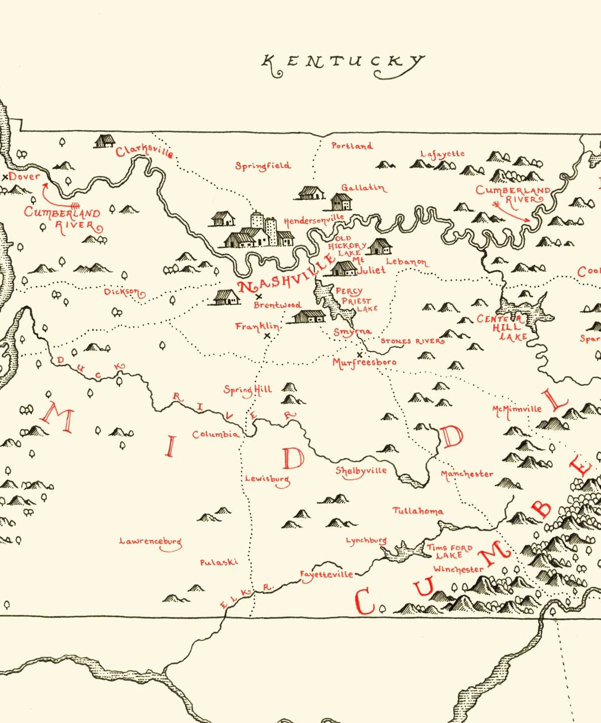 NEW UPDATED Tennessee Map