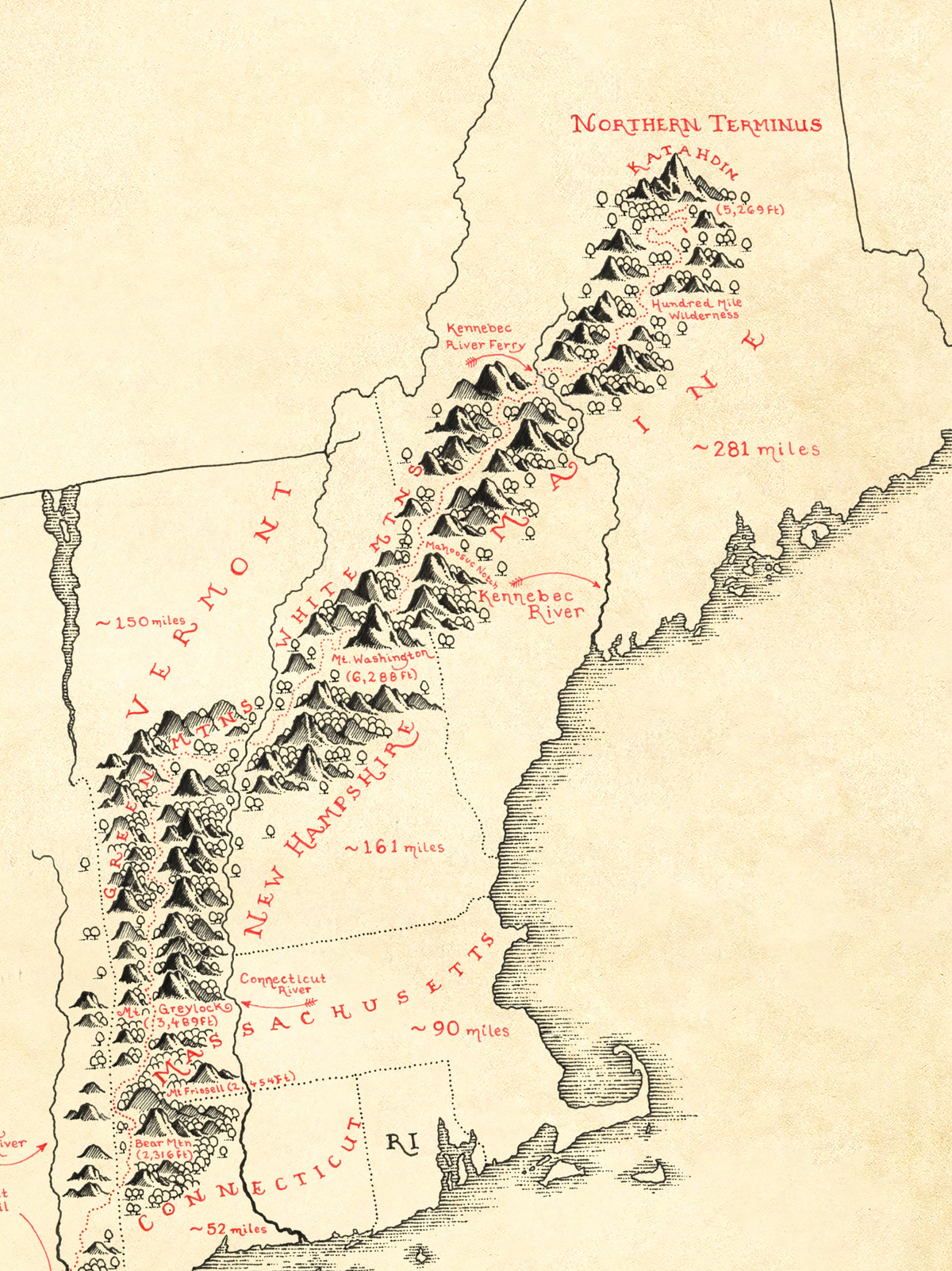 Appalachian Trail Map *PRE ORDER*