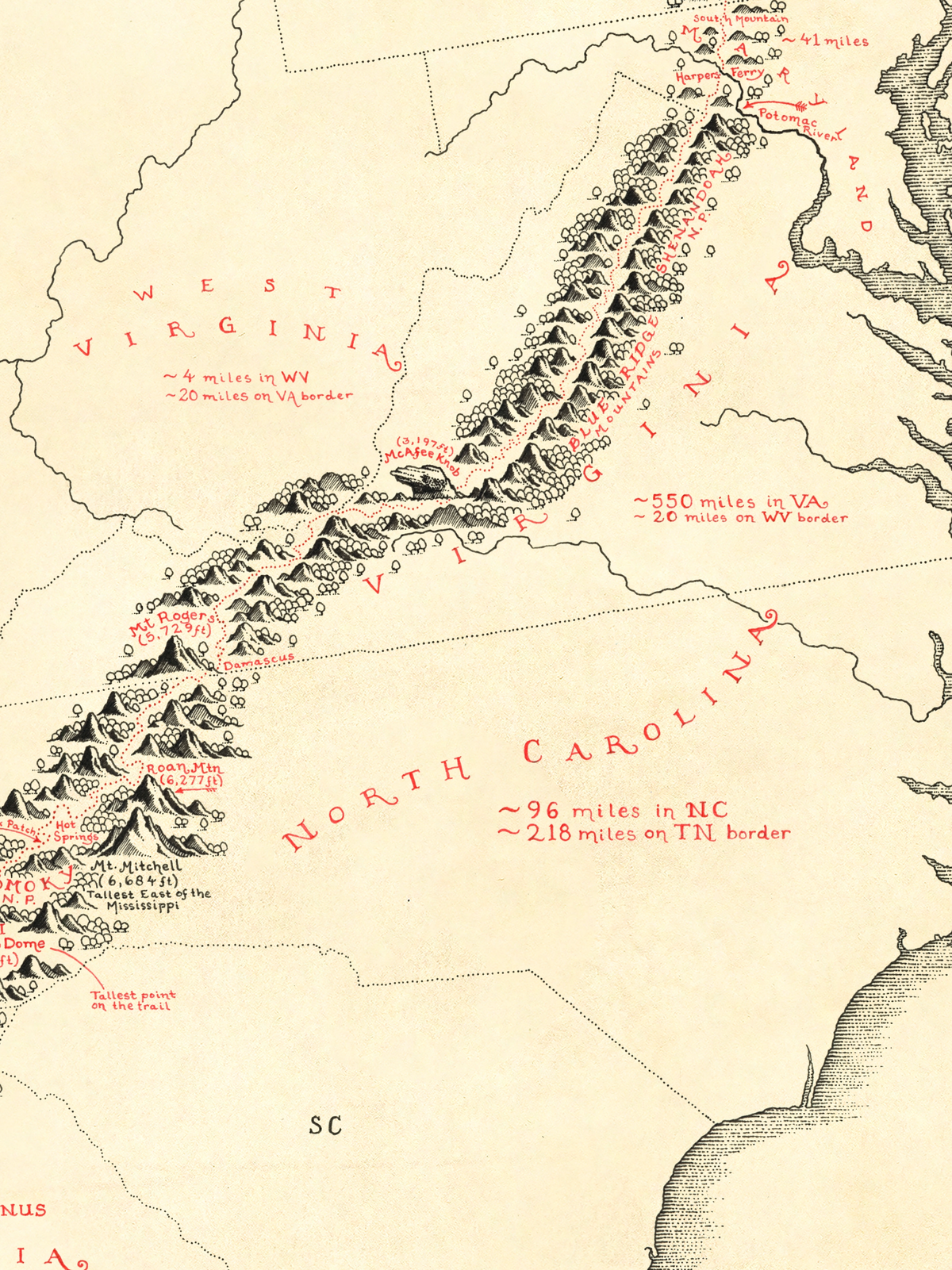 Appalachian Trail Map *PRE ORDER*