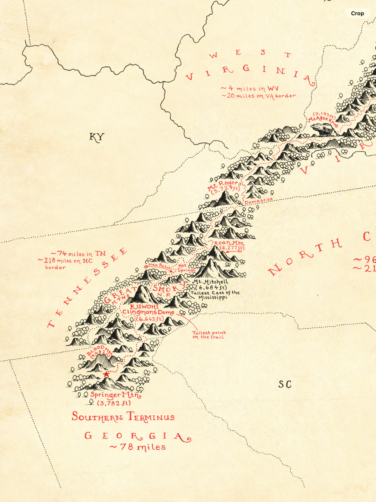 Appalachian Trail Map *PRE ORDER*