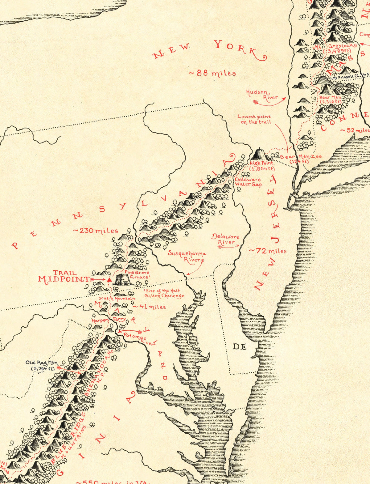 Appalachian Trail Map