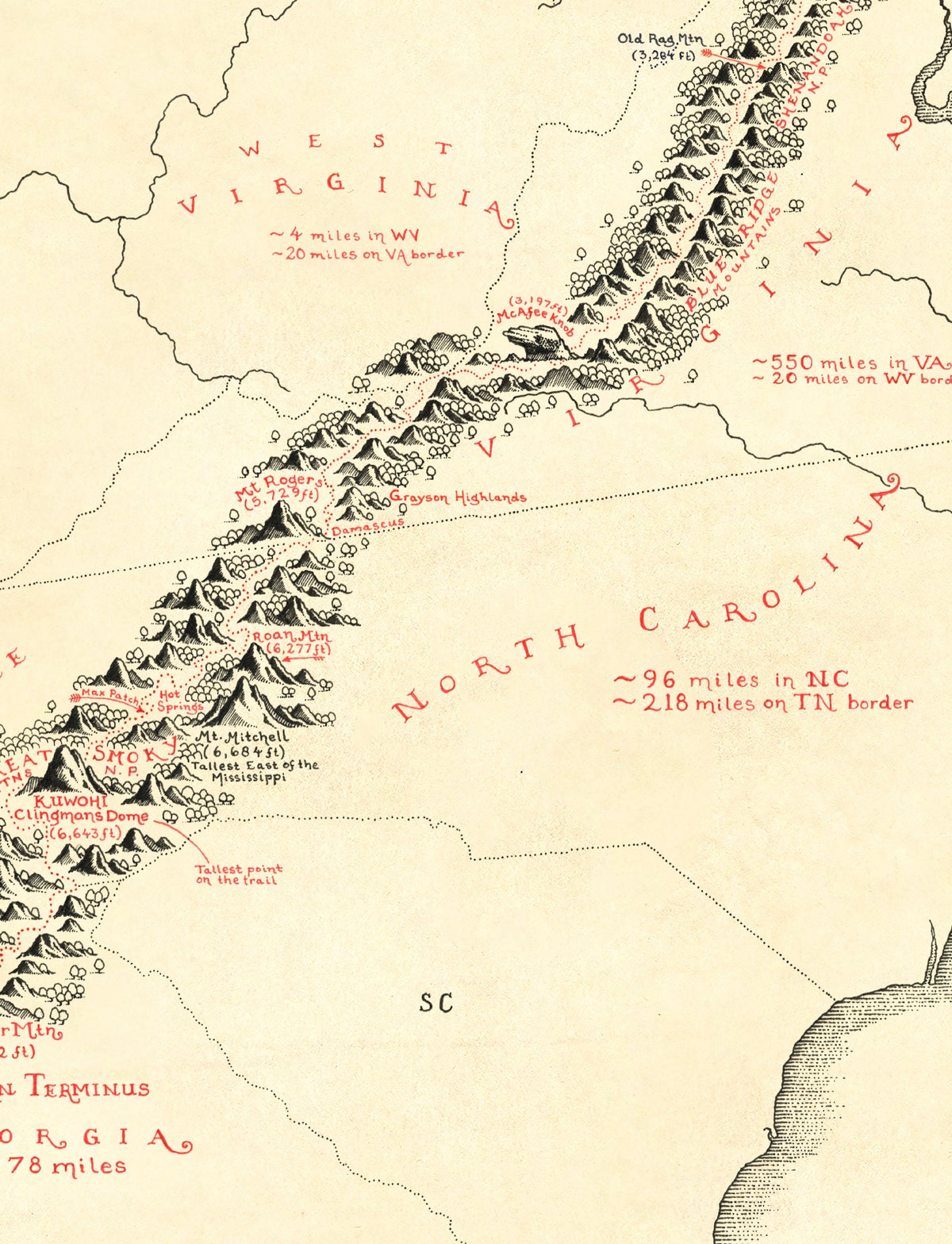 Appalachian Trail Map