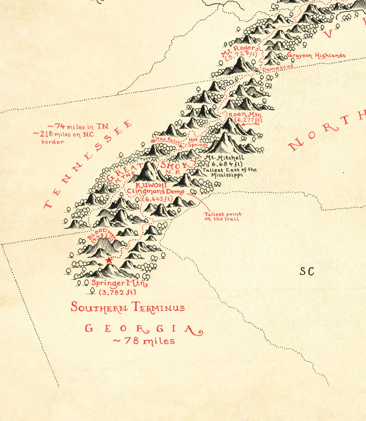 Appalachian Trail Map