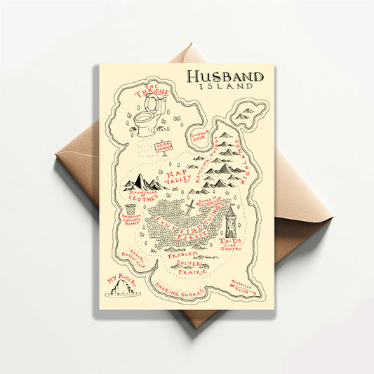 Husband Card "Husband Island"