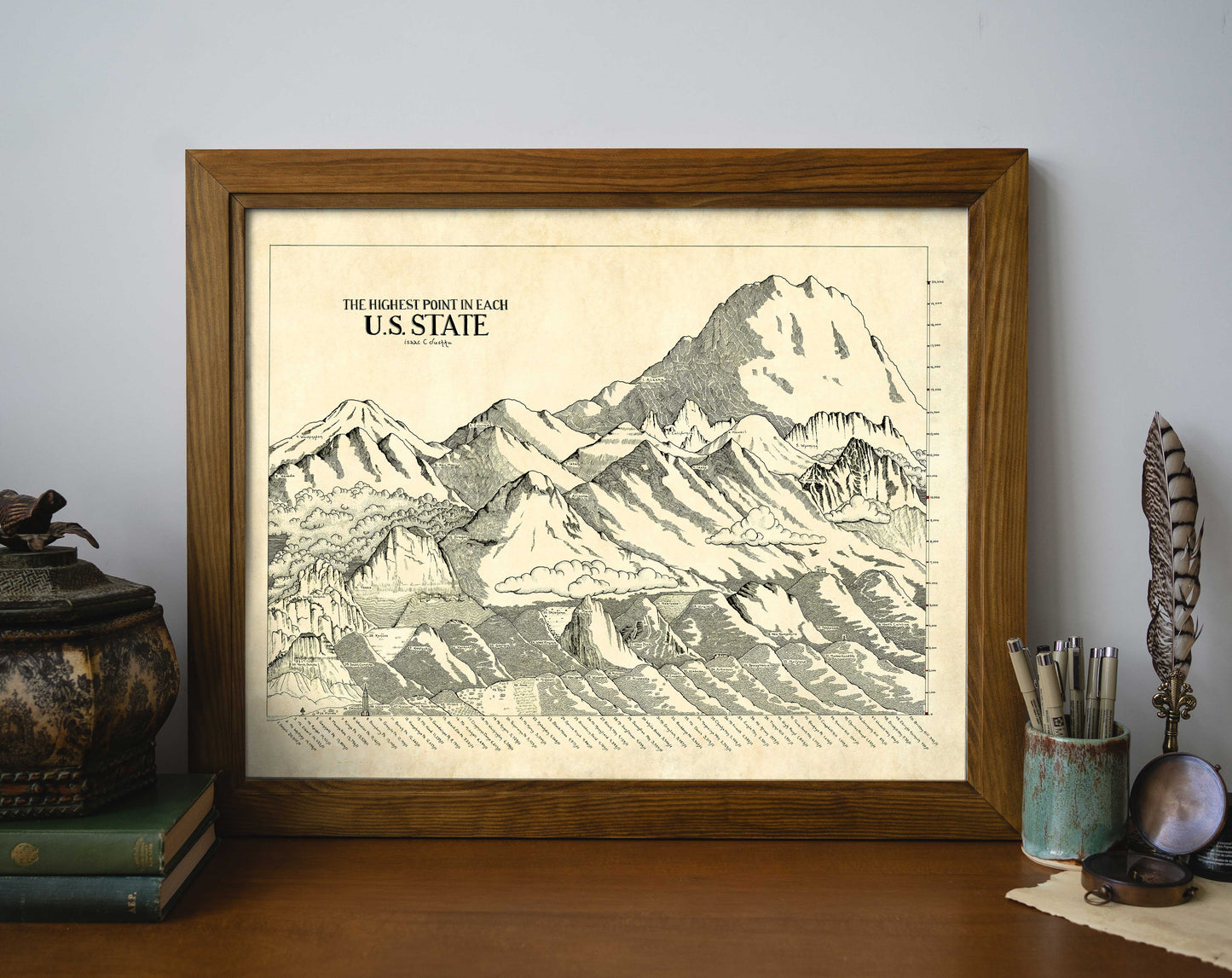 Highest Mountains Map