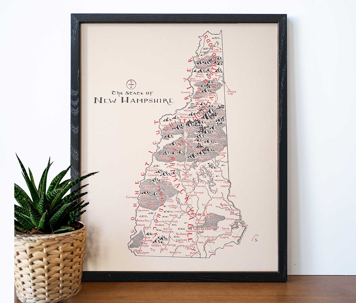 New Hampshire Map