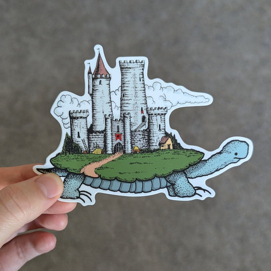 Wandering Castle Tortoise Sticker