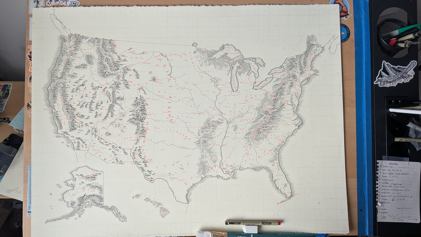 USA 250th Anniversary Map + FREE Mountain Map  *Pre-Order: Ships June 1st*