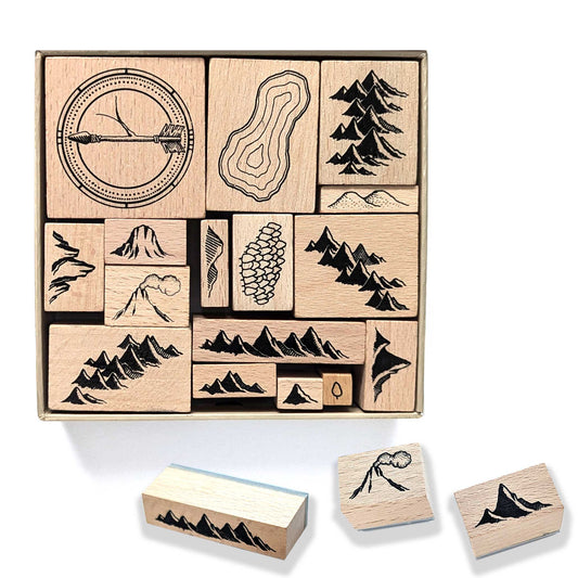 Map Making Stamp Kit (16 Pieces)