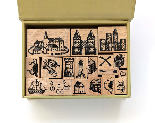 Expansion Pack Map Making Stamp Kit (18 Pieces) NEW