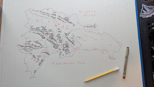 Dominican Republic Map **PRE ORDER**