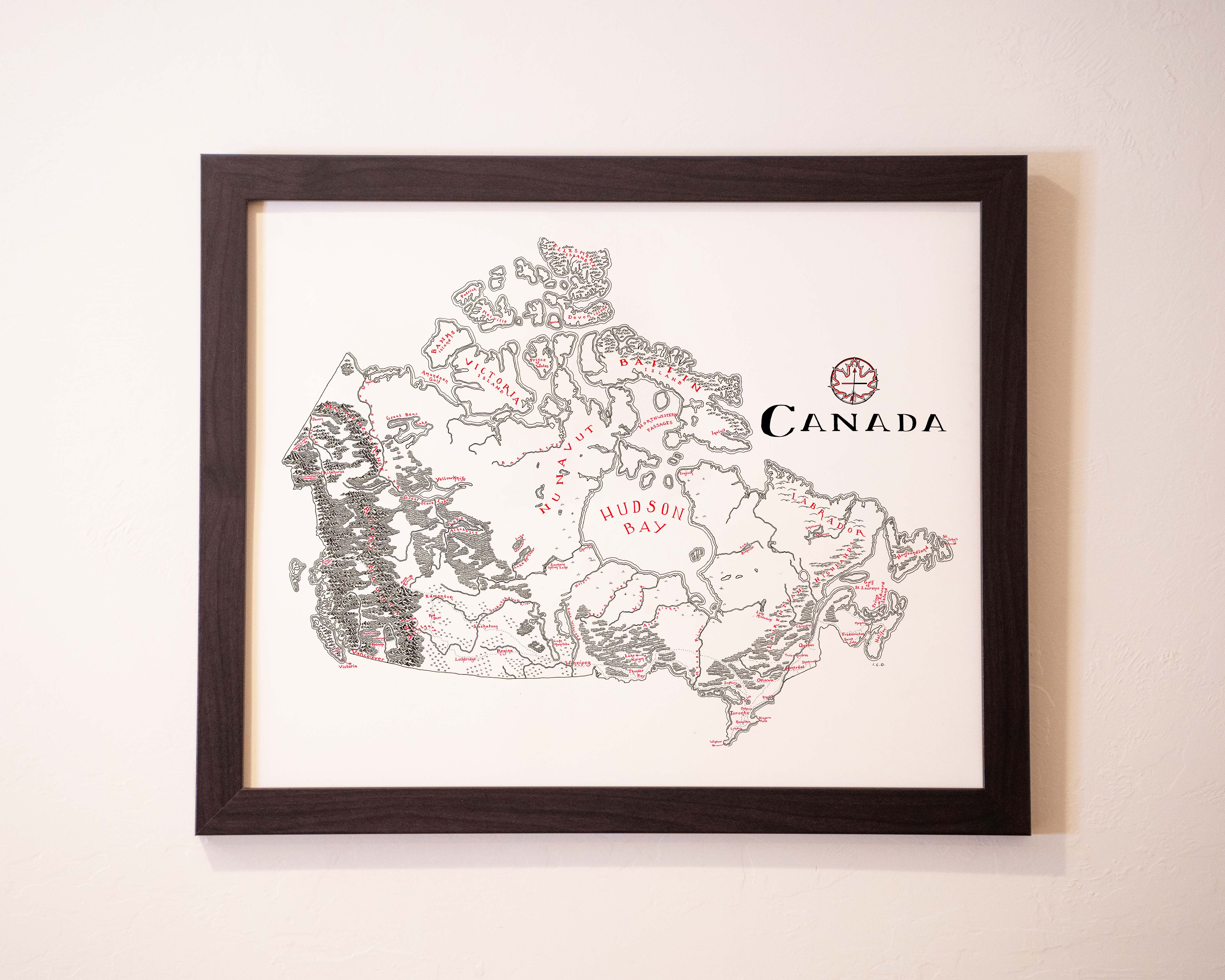 Hand Drawn Map Of Canada – Lord Of Maps