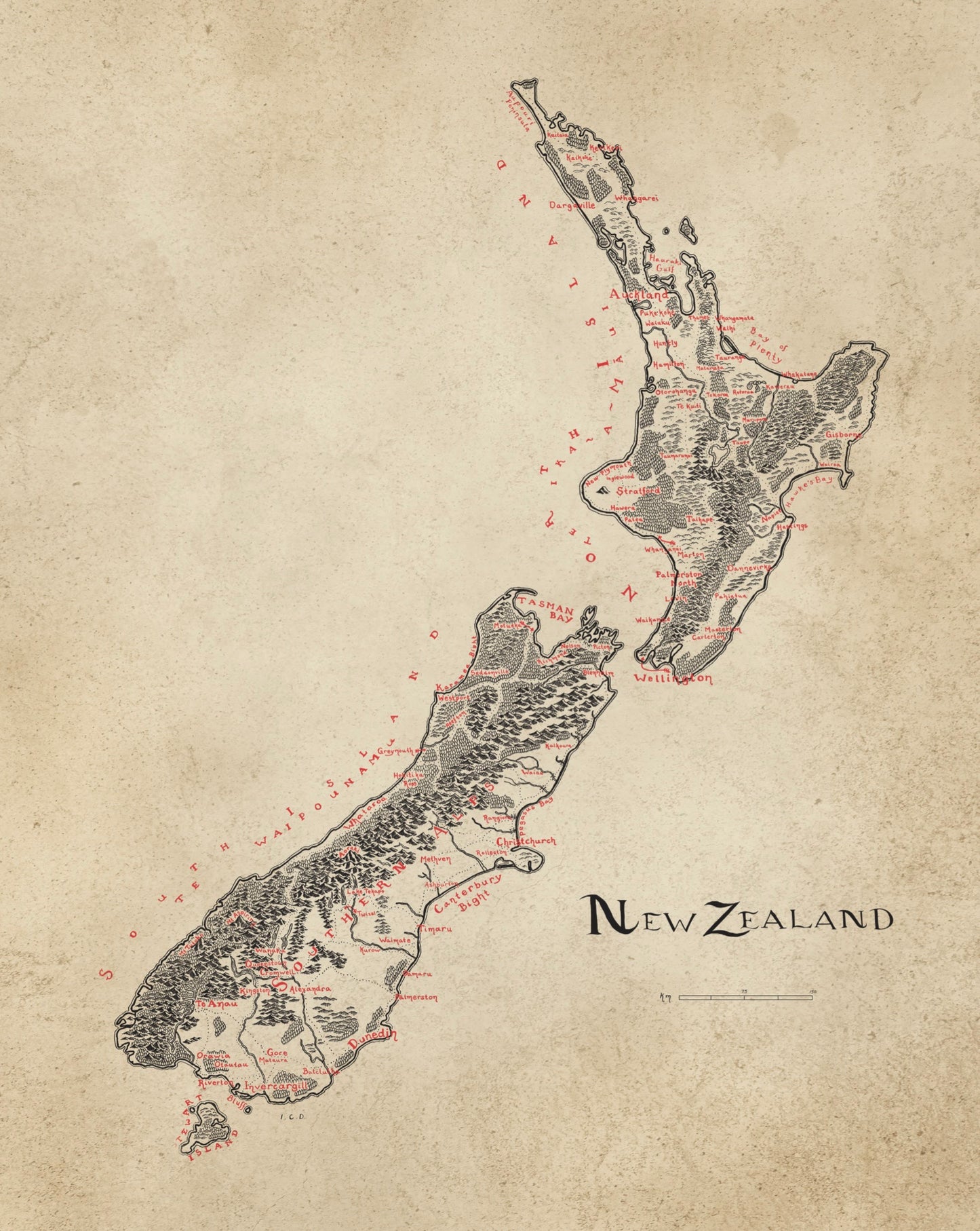 New Zealand Map