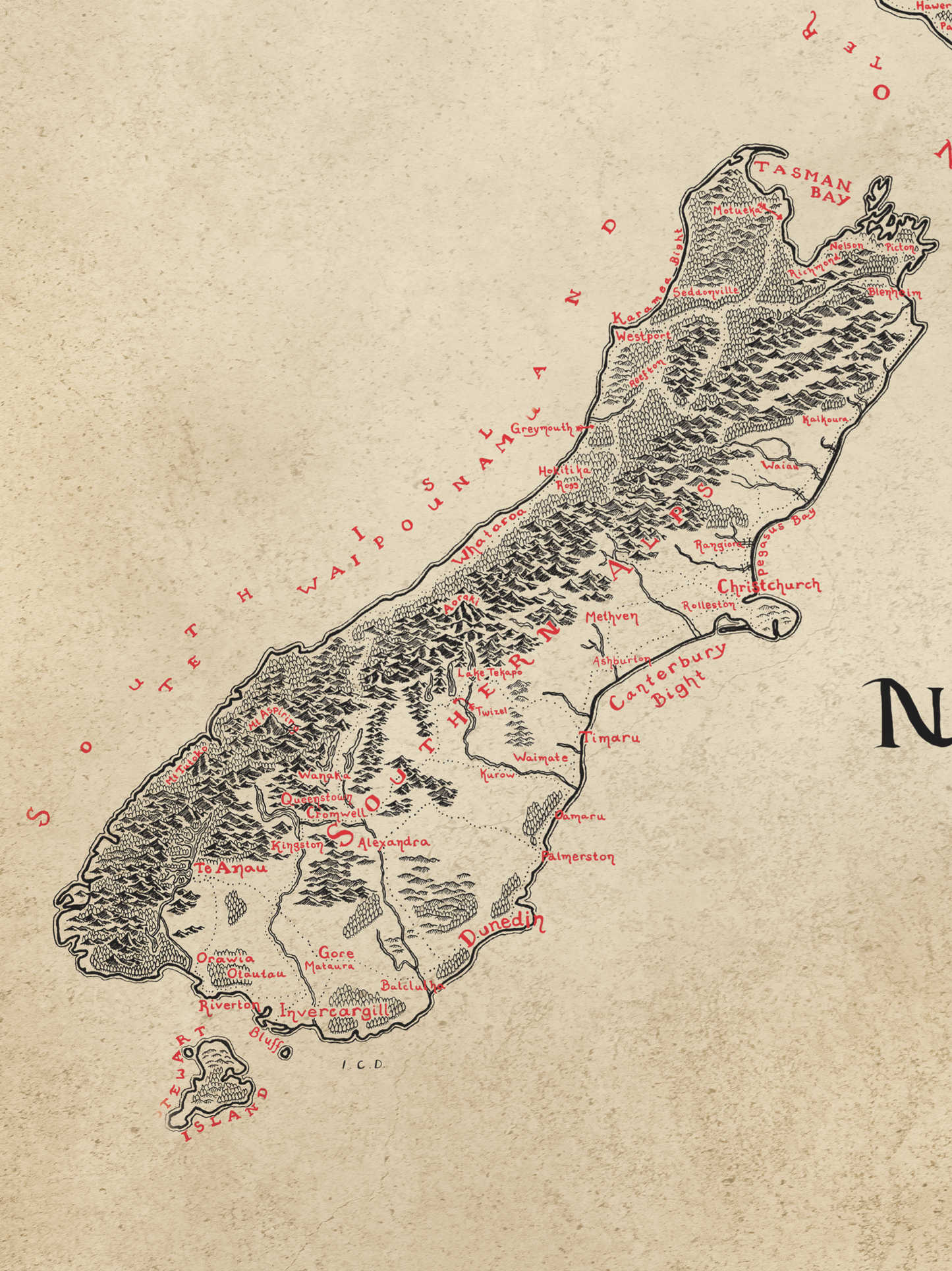 New Zealand Map