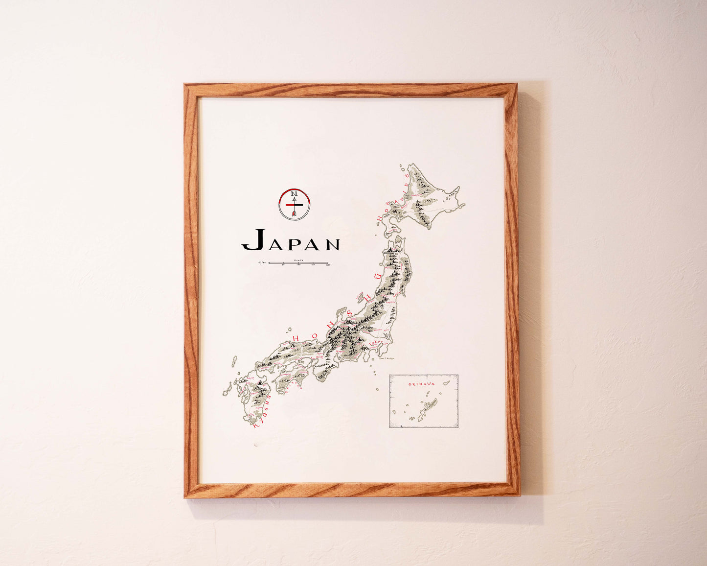 Japan Map (English)
