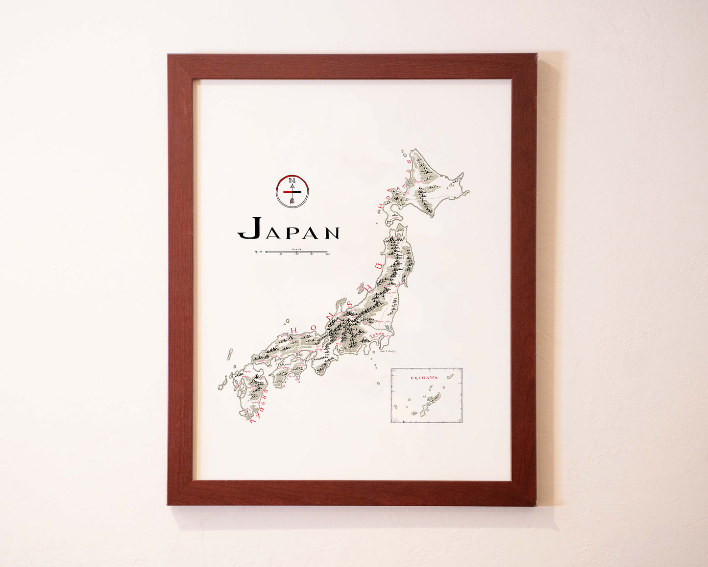 Japan Map (English)