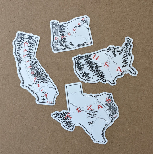 Four Pack - Sticker Pack (ALL STATES AVAILABLE)