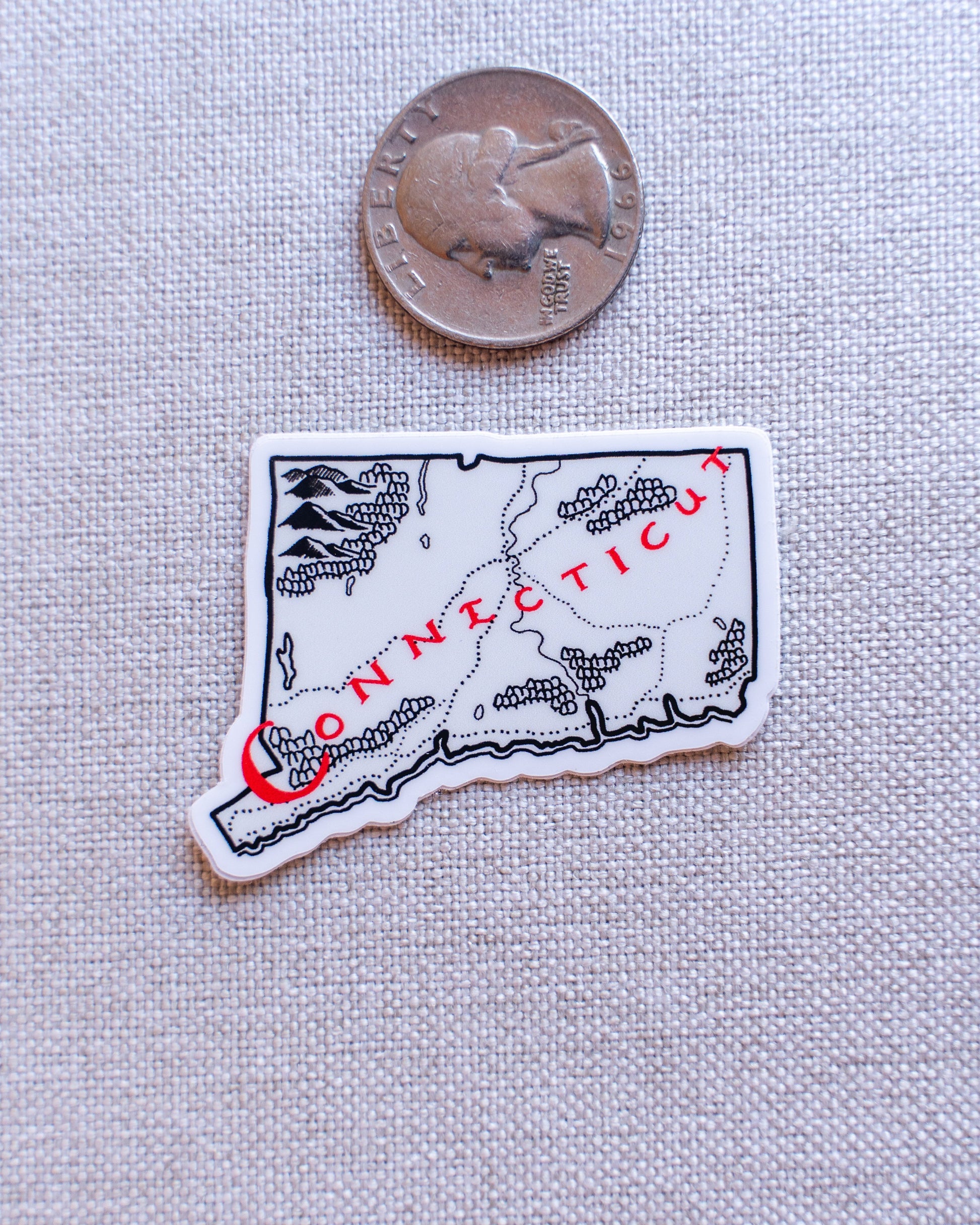 Connecticut Sticker 4-Pack – Lord of Maps