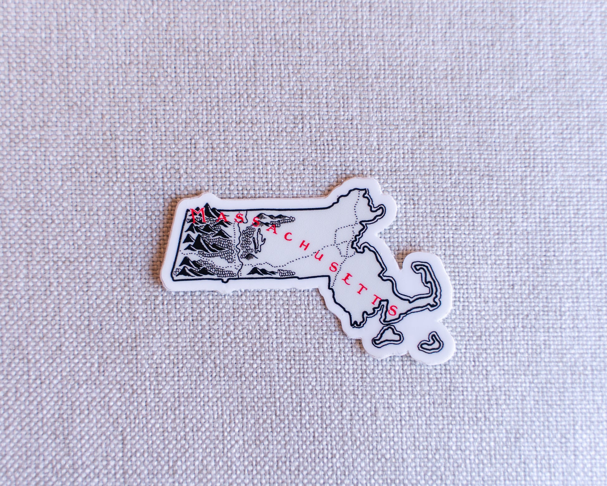 Massachusetts Sticker 4-Pack – Lord of Maps