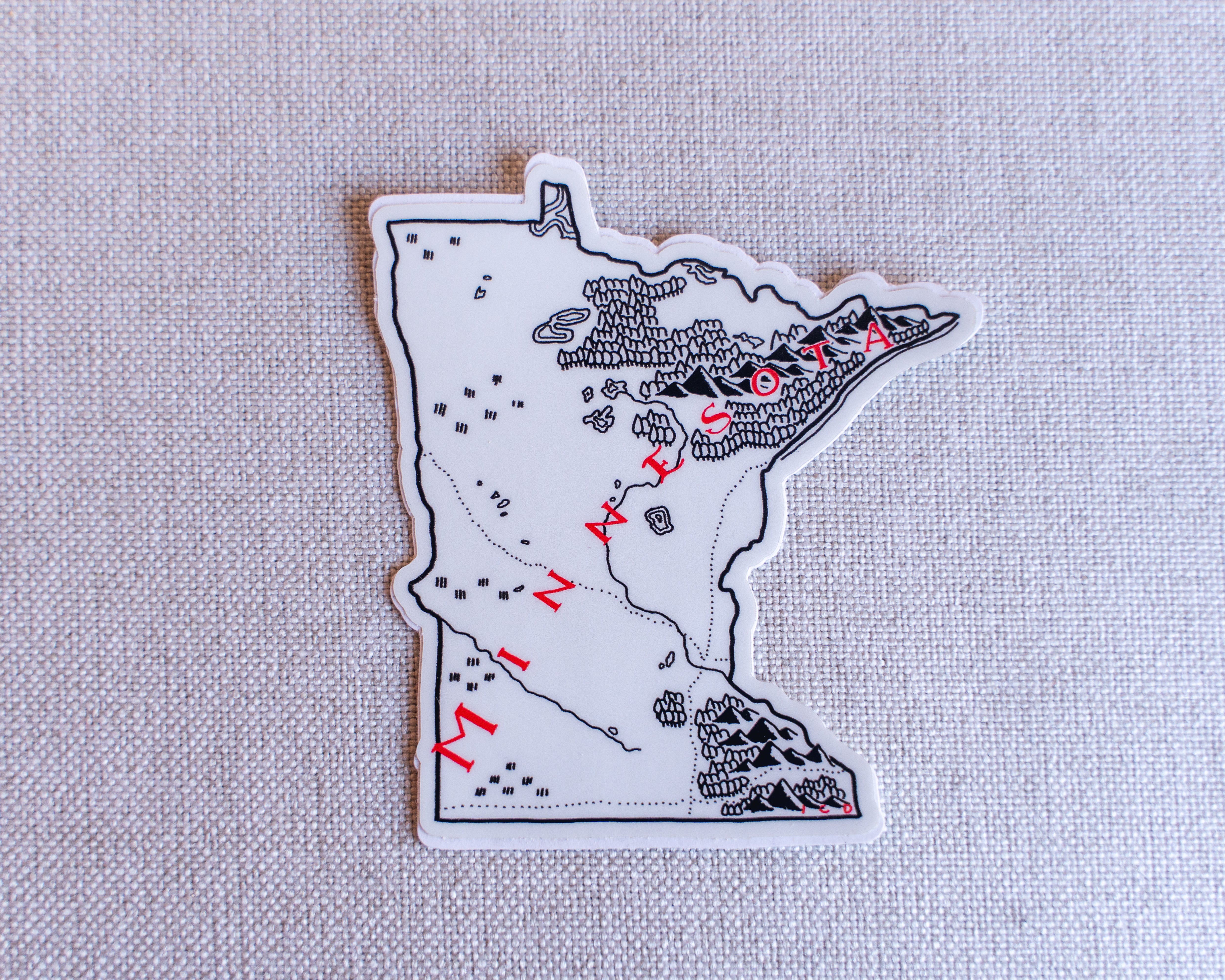 Minnesota Sticker 4-Pack – Lord of Maps