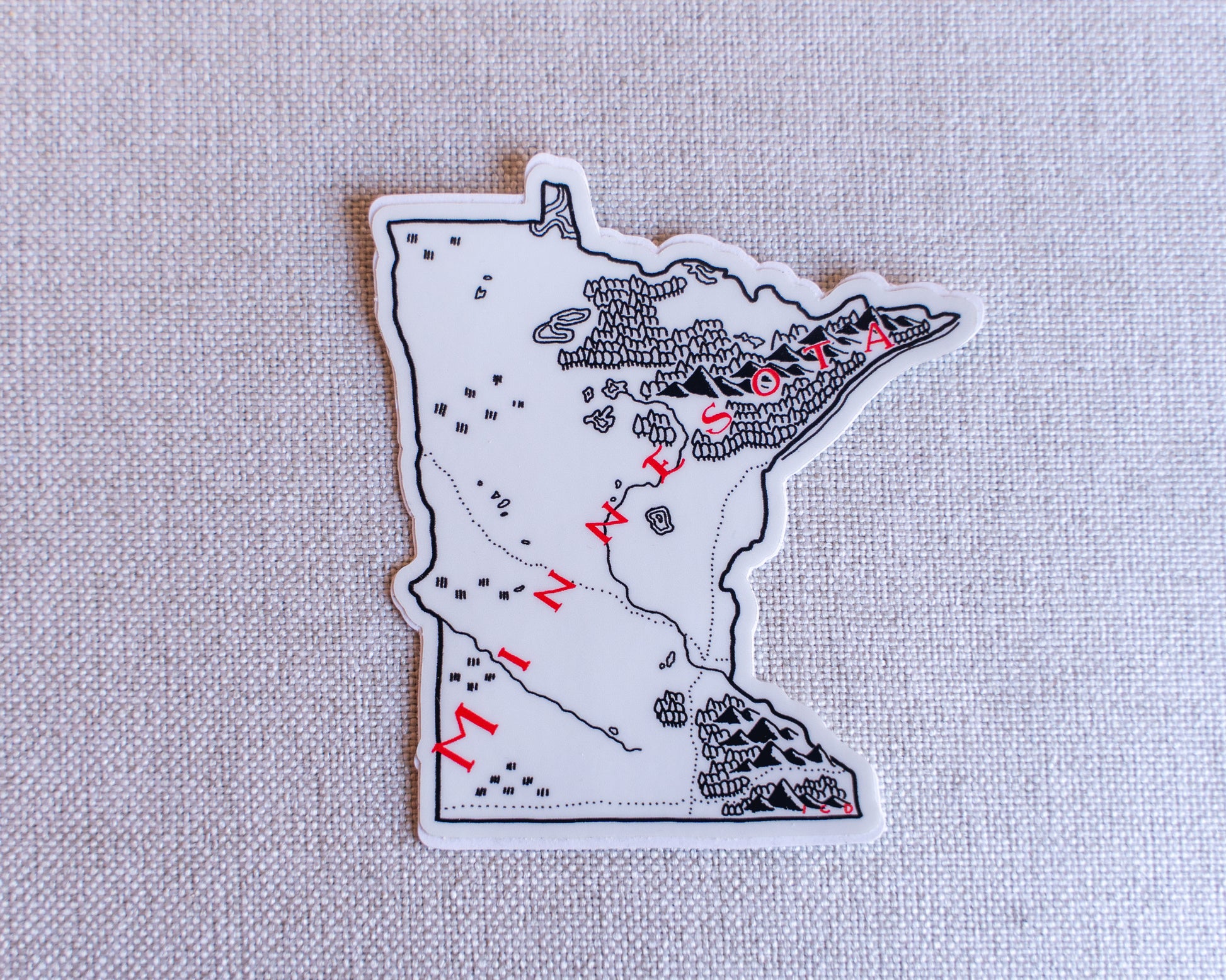 Minnesota Sticker 4-Pack – Lord of Maps