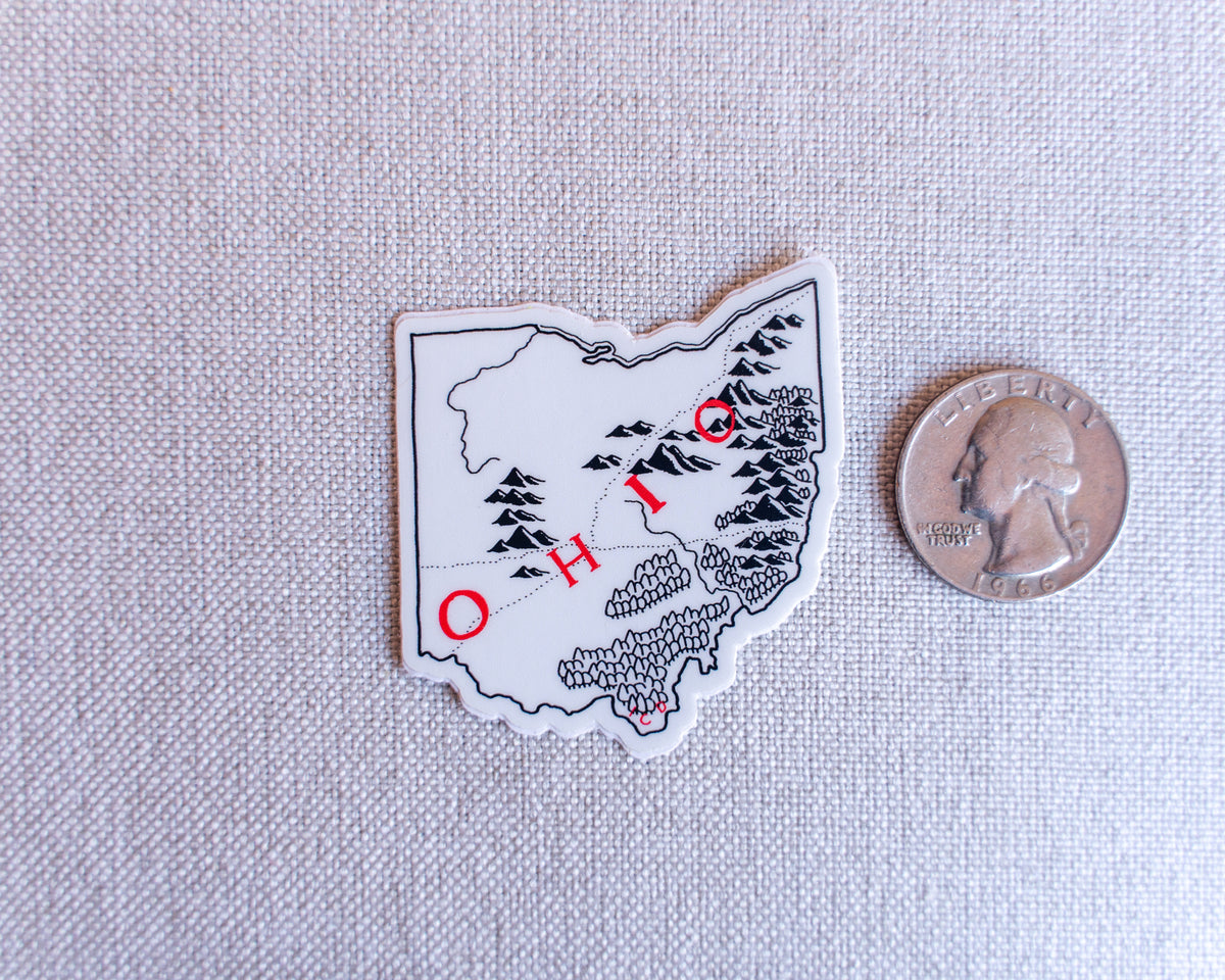 Ohio Roots Sticker Ohio Sticker 4-Pack – Lord of Maps