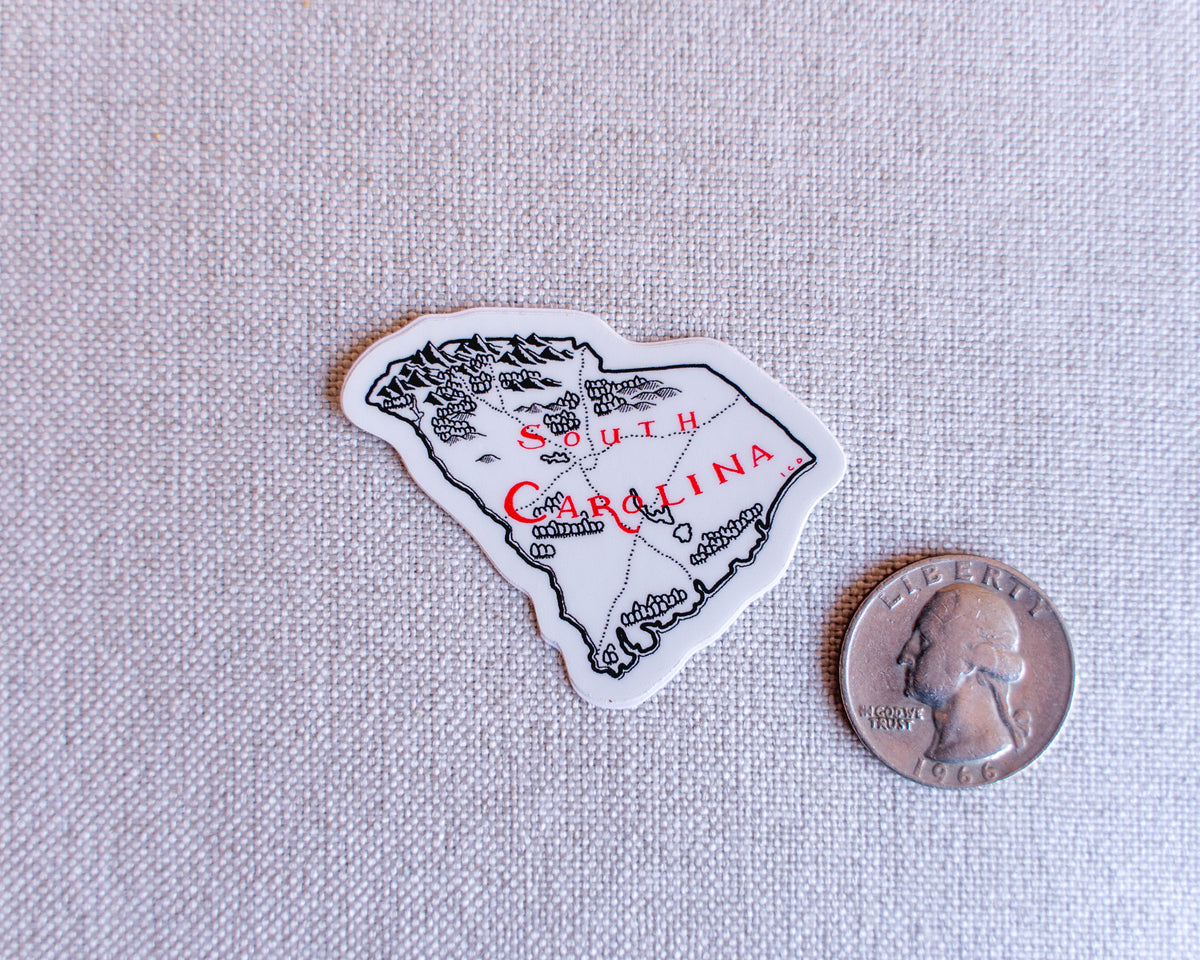 Georgetown Sc Sticker South Carolina Sticker 4-Pack – Lord of Maps