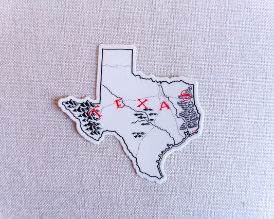 Texas Sticker 4-Pack