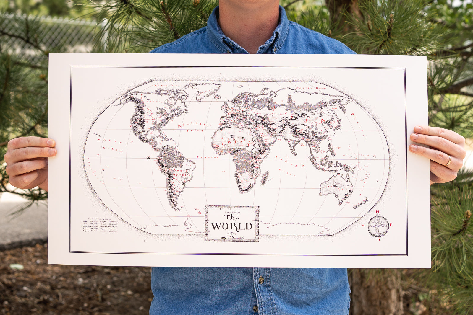 Fantasy world map