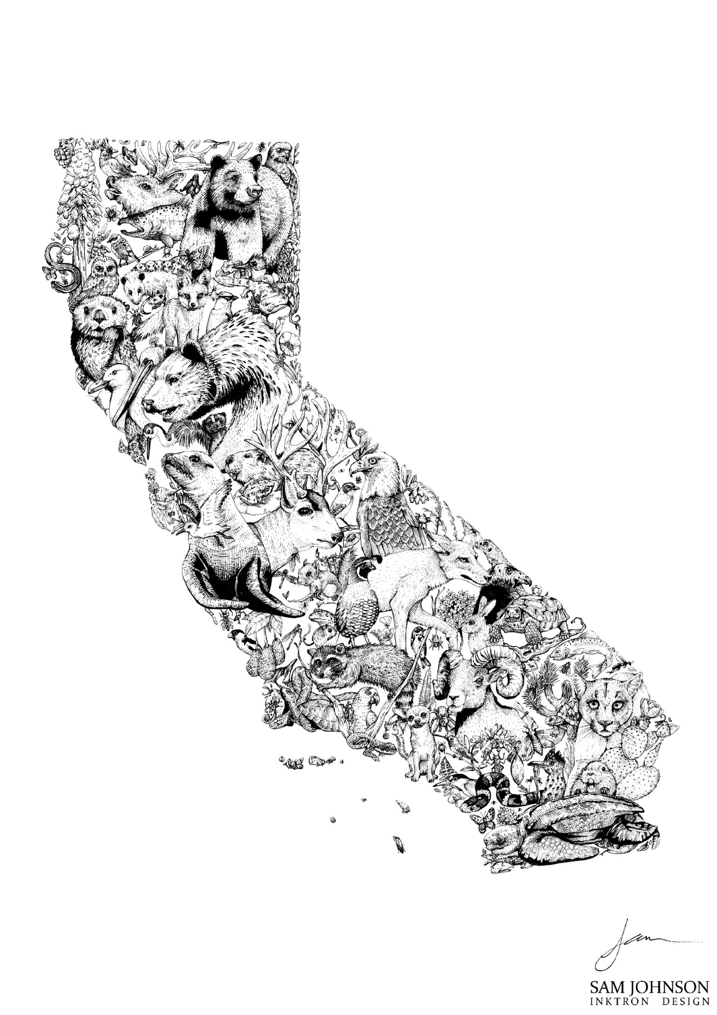California Wildlife Map