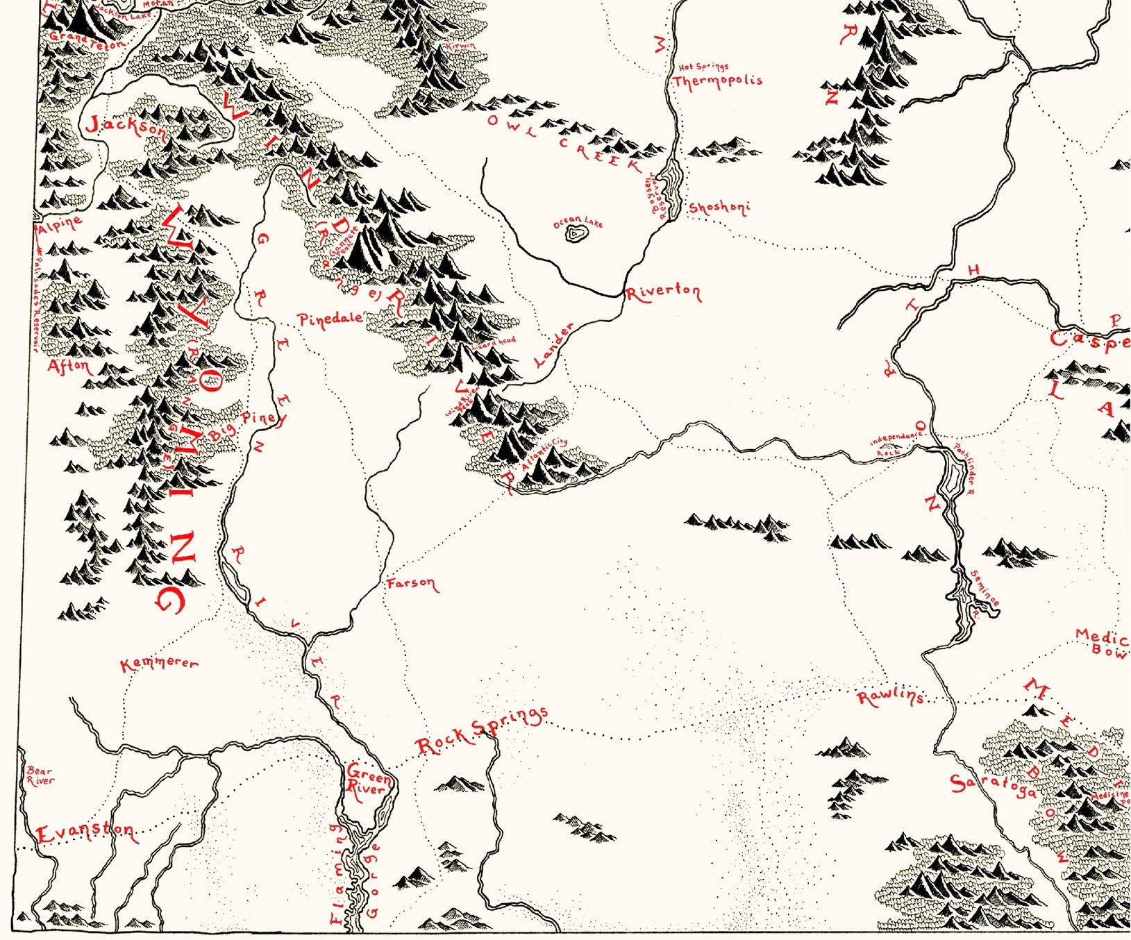 Wyoming Map – Lord of Maps